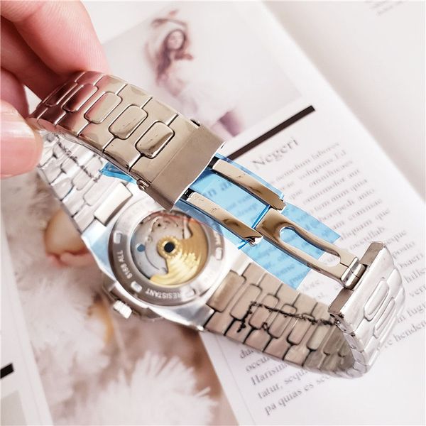 luxury stainless steel fashion women lady casual master men mens automatic mechanical movement designer watch wristwatches fashion watchs, Slivery;brown
luxury stainless steel fashion women lady casual master men mens automatic mechanical movement designer watch wristwatches fashion watchs, Slivery;brown