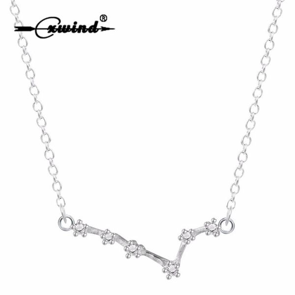 pendant necklaces twelve constellations pisces necklace fashion link chain cubic zircon astrology jewelry, Silver
pendant necklaces twelve constellations pisces necklace fashion link chain cubic zircon astrology jewelry, Silver