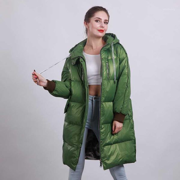 women new style long hooded duck down coats female fashion warm loose casual green clothes lady popular winter thickened jackets1, Black
women new style long hooded duck down coats female fashion warm loose casual green clothes lady popular winter thickened jackets1, Black