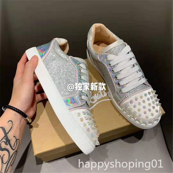 2021 new color design fashion luxueux men's red bottom shoes spiked low-casual leather sneakers men's wedding banquet dress, Black
2021 new color design fashion luxueux men's red bottom shoes spiked low-casual leather sneakers men's wedding banquet dress, Black