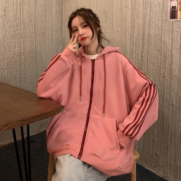 korean style sports coat women's autumn and winter thickened fleece hooded sweater 2020 new versatile casual, Black;brown
korean style sports coat women's autumn and winter thickened fleece hooded sweater 2020 new versatile casual, Black;brown