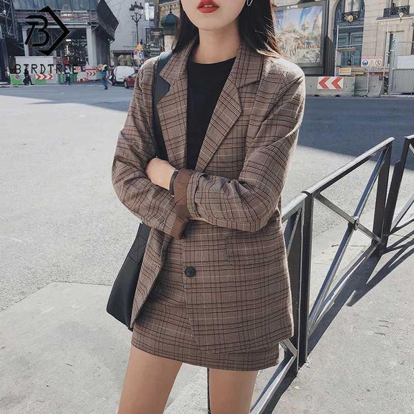 plaid women suits 2020 autumn vintage notched blazer +mini skirts long sleeve single-breasted pockets all match s07403k1, White
plaid women suits 2020 autumn vintage notched blazer +mini skirts long sleeve single-breasted pockets all match s07403k1, White