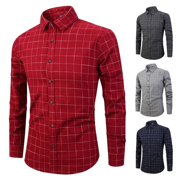 plaid men's long-sleeved shirt 2021 autumn winter loose cotton men plaid long-sleeved shirt brand quality male social, White;black
plaid men's long-sleeved shirt 2021 autumn winter loose cotton men plaid long-sleeved shirt brand quality male social, White;black