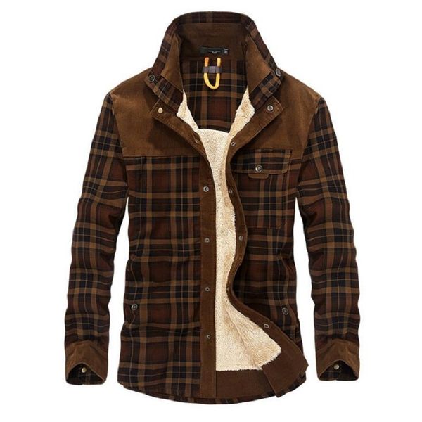 military shirt men casual shirts 100% cotton winter wool thick warm shirts plaid fleece camisa masculina chemise homme -3xl c1210, White;black
military shirt men casual shirts 100% cotton winter wool thick warm shirts plaid fleece camisa masculina chemise homme -3xl c1210, White;black