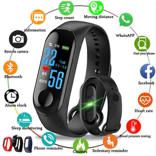 m3 sports watch female male / belt heart rate monitor waterproof wristband intelligent fitns
m3 sports watch female male / belt heart rate monitor waterproof wristband intelligent fitns