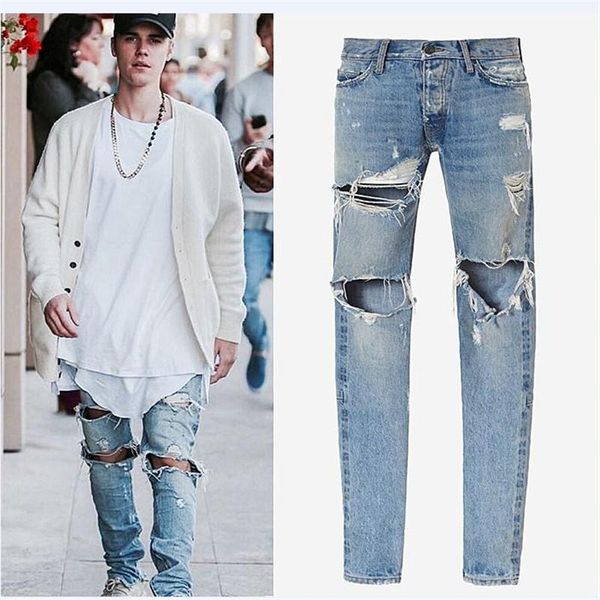 wholesale- new plus size men's jeans stretch destroyed ripped design fashion ankle zipper skinny jeans for men1, Blue
wholesale- new plus size men's jeans stretch destroyed ripped design fashion ankle zipper skinny jeans for men1, Blue