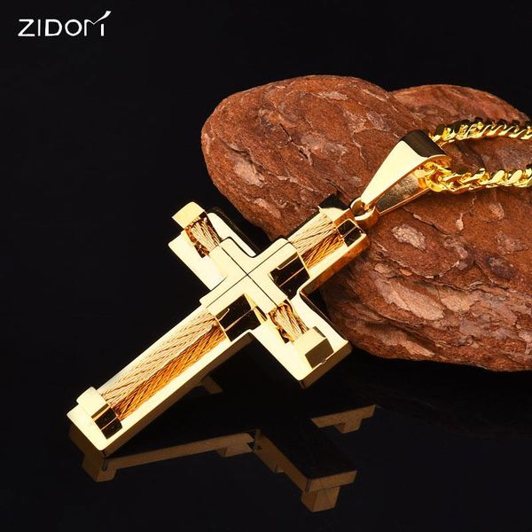 pendant necklaces men gold color stainless steel hip hop exquisite cross 70cm link chain fashion necklace jewelry christmas gift, Silver
pendant necklaces men gold color stainless steel hip hop exquisite cross 70cm link chain fashion necklace jewelry christmas gift, Silver