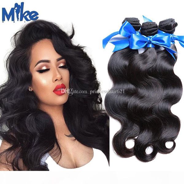 mikehair human hair wholesale 3 bundles brazilian hair body wave malaysian indian fashion style peruvian hair bundles for women, Black 
mikehair human hair wholesale 3 bundles brazilian hair body wave malaysian indian fashion style peruvian hair bundles for women, Black