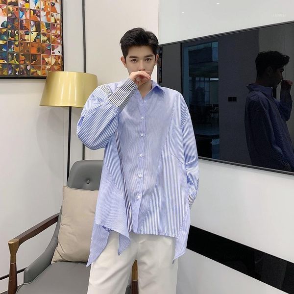 new male streetwear fashion hip hop loose korea style couple blouse shirt men irregular stripe splice casual long sleeve shirt1, White;black
new male streetwear fashion hip hop loose korea style couple blouse shirt men irregular stripe splice casual long sleeve shirt1, White;black