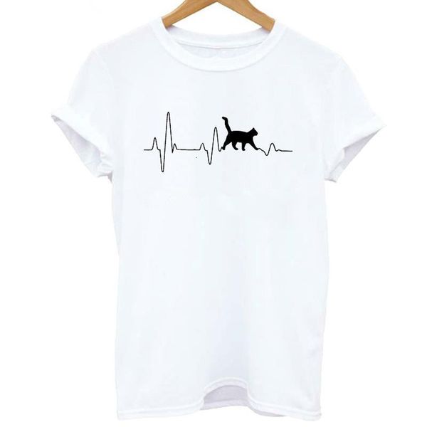 2019 cat heartbeat lifeline printed tshirt women casual funny t shirts femme white short sleeve tees hipster woman clothes
2019 cat heartbeat lifeline printed tshirt women casual funny t shirts femme white short sleeve tees hipster woman clothes