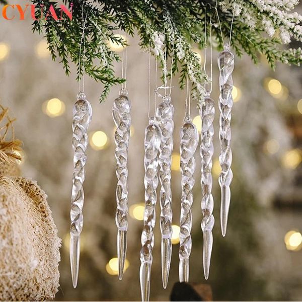 christmas decorations fake icicle xmas tree hanging ornament simulation ice decor props winter party home decor navidad 2020
christmas decorations fake icicle xmas tree hanging ornament simulation ice decor props winter party home decor navidad 2020
