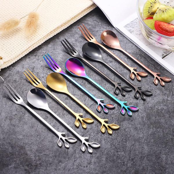 4pcs creative branch leaves spoon fork stainless steel coffee stirring spoon fruit fork teaspoon bar tableware h sqcwll
4pcs creative branch leaves spoon fork stainless steel coffee stirring spoon fruit fork teaspoon bar tableware h sqcwll