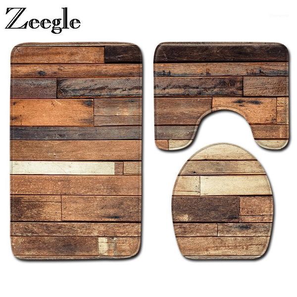 zeegle 3pcs mats for toilet bathroom carpet wood grain bath matset non-slip bathroom mat bath rug toilet set cover floor rugs1
zeegle 3pcs mats for toilet bathroom carpet wood grain bath matset non-slip bathroom mat bath rug toilet set cover floor rugs1