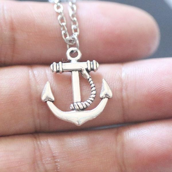 new fashion women necklace vintage anchor pendant necklaces gift jewelry cross chain choker naszyjnik collier collares collar, Silver
new fashion women necklace vintage anchor pendant necklaces gift jewelry cross chain choker naszyjnik collier collares collar, Silver