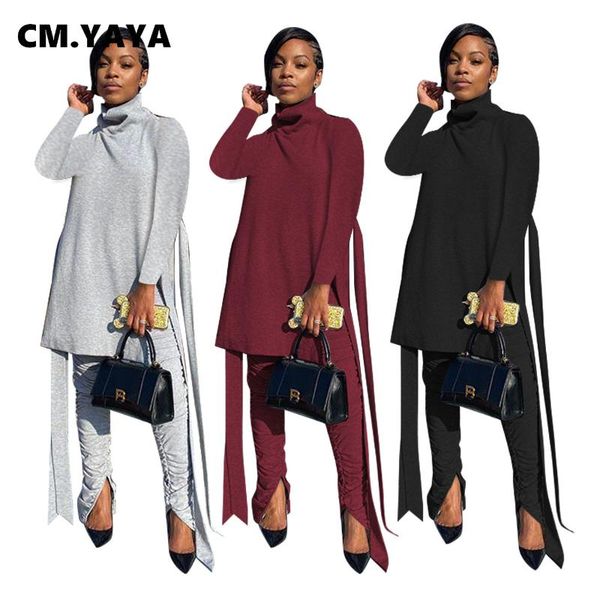 cm.yaya activewear women's set high split stacked flare pants set street tracksuit fitness two piece matching outfits, Gray
cm.yaya activewear women's set high split stacked flare pants set street tracksuit fitness two piece matching outfits, Gray