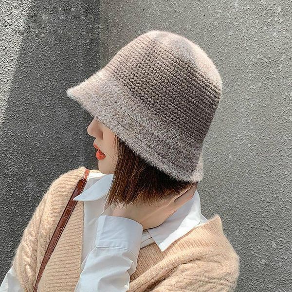 wide brim hats all-match bucket hat women winter autumn wool knitted fur for korean casual bob cap female vintage gorras, Blue;gray
wide brim hats all-match bucket hat women winter autumn wool knitted fur for korean casual bob cap female vintage gorras, Blue;gray