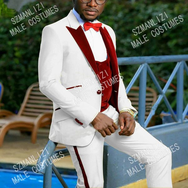 2021 white burgundy velvet lapel costume homme business men suits wedding suits for men terno masculino slim fit tuxedos 3 piece, Black;gray
2021 white burgundy velvet lapel costume homme business men suits wedding suits for men terno masculino slim fit tuxedos 3 piece, Black;gray