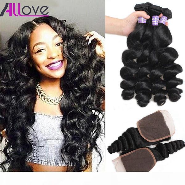 8a brazilian hair weft loose wave 3pcs with lace closure malaysian virgin hair peruvian indian hair extensions wholesale ing, Black
8a brazilian hair weft loose wave 3pcs with lace closure malaysian virgin hair peruvian indian hair extensions wholesale ing, Black