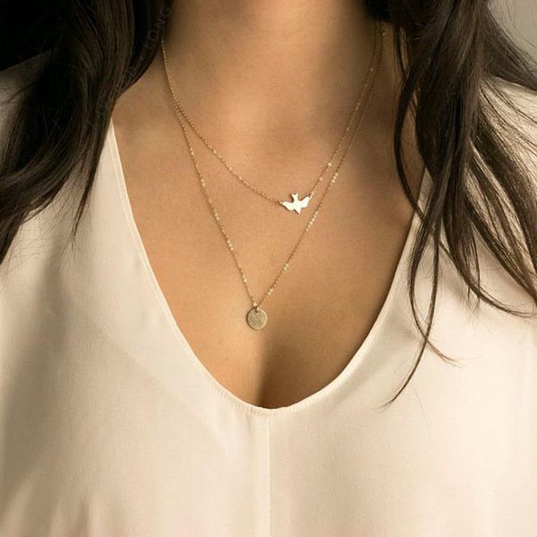chains pigeon necklace women bohemian style multilayer chain necklaces women's jewelry accessories wholesale collares kpop, Silver
chains pigeon necklace women bohemian style multilayer chain necklaces women's jewelry accessories wholesale collares kpop, Silver