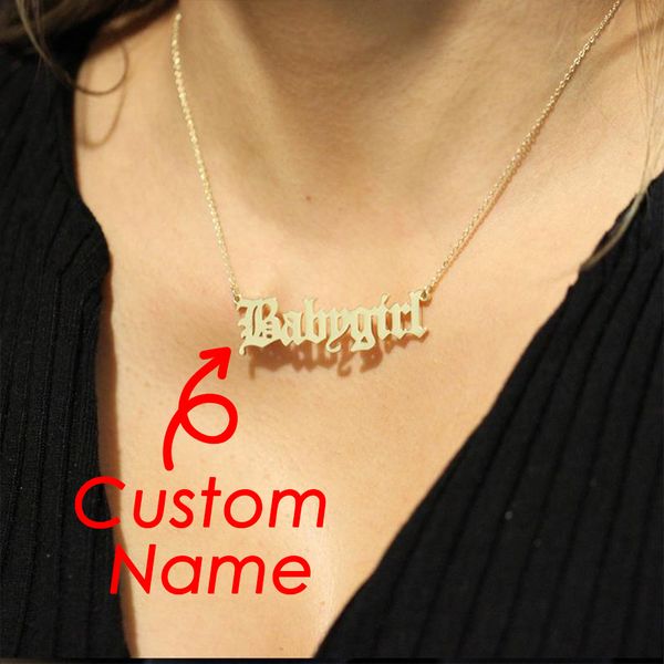 customized stainless steel initial name custom personalized letter choker necklace pendant nameplate gift dropshipping q1114, Silver
customized stainless steel initial name custom personalized letter choker necklace pendant nameplate gift dropshipping q1114, Silver