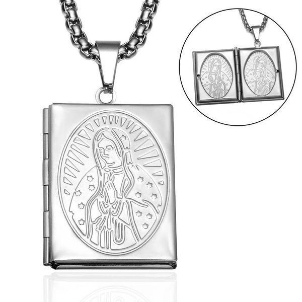 pendant necklaces gold silver color virgin mary necklace for men woman open book po frame memory romantic gifts
pendant necklaces gold silver color virgin mary necklace for men woman open book po frame memory romantic gifts