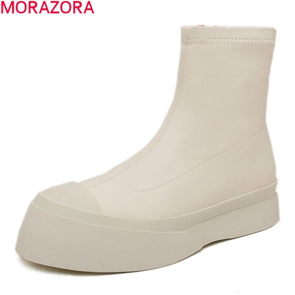 morazora 2021 new ankle boots genuine leather comfortable women boots autumn winter platform rice white ladies shoes, Black
morazora 2021 new ankle boots genuine leather comfortable women boots autumn winter platform rice white ladies shoes, Black