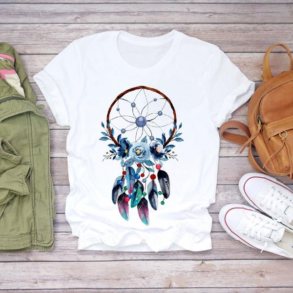 women feather flower floral harajuku 90s beach print lady t shirts womens graphic t shirt ladies female tee shirt, White
women feather flower floral harajuku 90s beach print lady t shirts womens graphic t shirt ladies female tee shirt, White