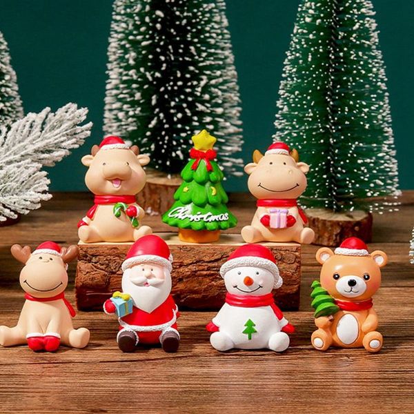 cute mini christmas animal model decoration figure toy santa claus diy resin craft small ornaments, 7pcs
cute mini christmas animal model decoration figure toy santa claus diy resin craft small ornaments, 7pcs