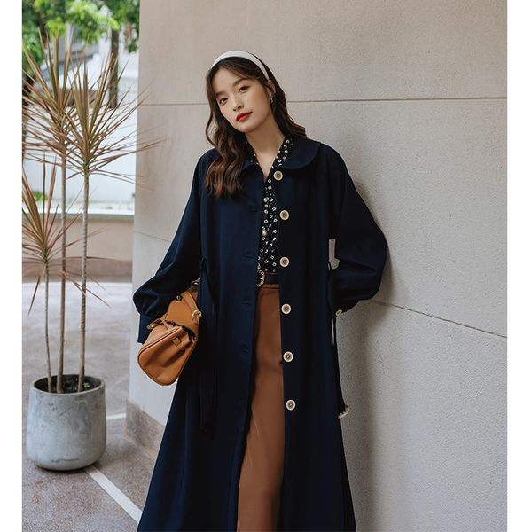 women's trench coats original film wind restoring ancient ways than a coat loose belts autumn winter long belt, Tan;black
women's trench coats original film wind restoring ancient ways than a coat loose belts autumn winter long belt, Tan;black