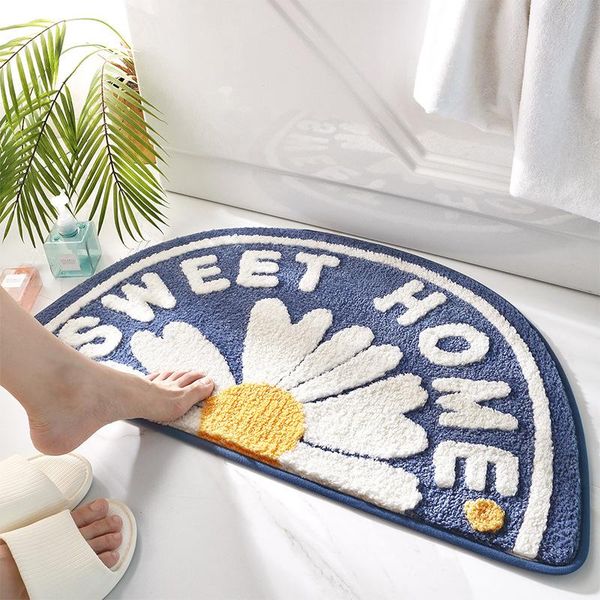 new floral pattern semicircle doorway bathroom mat decorative non-slip floor carpet soft 45*75cm bath rug for toilet show room
new floral pattern semicircle doorway bathroom mat decorative non-slip floor carpet soft 45*75cm bath rug for toilet show room