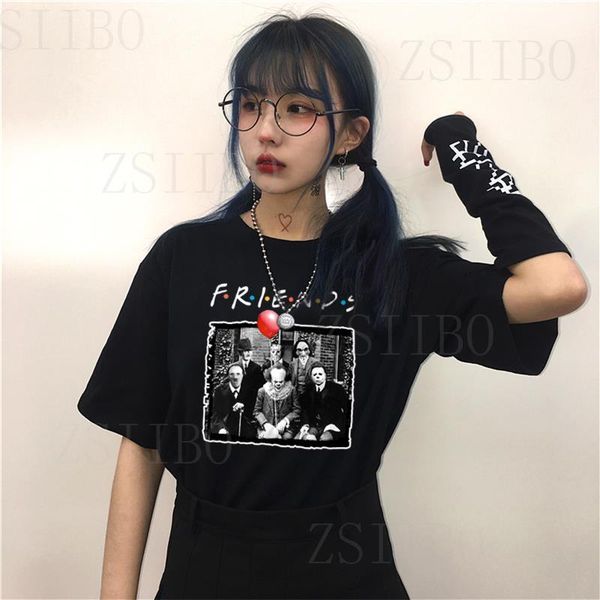 penny wise michael myers jason horror character halloween friend tv show print t-shirt women plus size casual clown terror, White
penny wise michael myers jason horror character halloween friend tv show print t-shirt women plus size casual clown terror, White