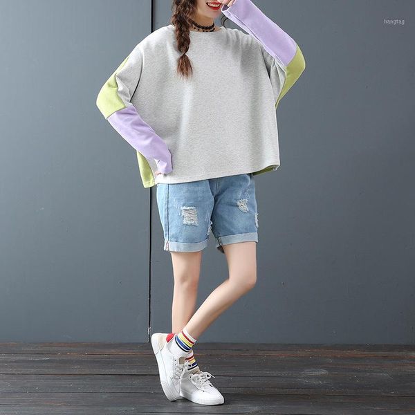 2020 autumn new arrival korean style fashion hit color long-sleeved t-shirt female t - shirt loose t - shirt, White
2020 autumn new arrival korean style fashion hit color long-sleeved t-shirt female t - shirt loose t - shirt, White
