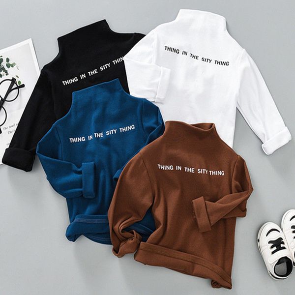 2020 boys girls autumn shirt baby cotton turleneck bottoming shirt kid's children's spring and winter casual letter t-shirt y0121, Blue
2020 boys girls autumn shirt baby cotton turleneck bottoming shirt kid's children's spring and winter casual letter t-shirt y0121, Blue