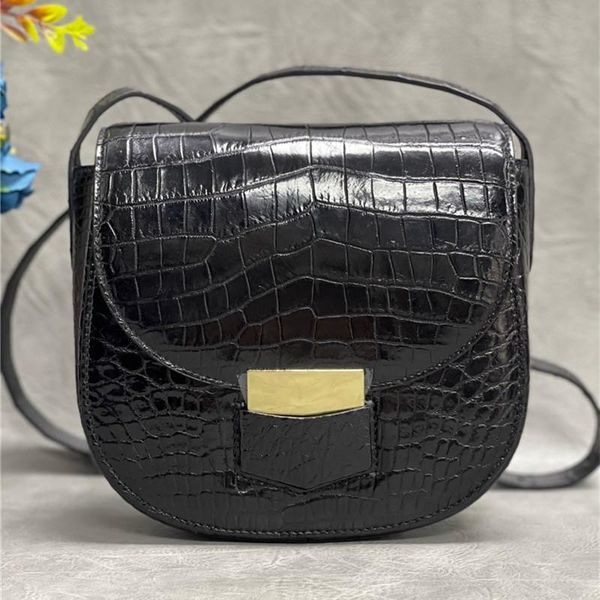 shoulder bags authentic crocodile belly skin women small saddle purse lady cross bag genuine alligator leather female mini single
shoulder bags authentic crocodile belly skin women small saddle purse lady cross bag genuine alligator leather female mini single
