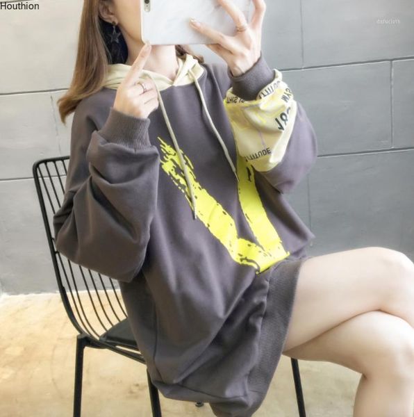 houthion women's sweater new fashion casual temperament mid-length loose letter printing hooded collar long sleeve women sweater1, White;black
houthion women's sweater new fashion casual temperament mid-length loose letter printing hooded collar long sleeve women sweater1, White;black