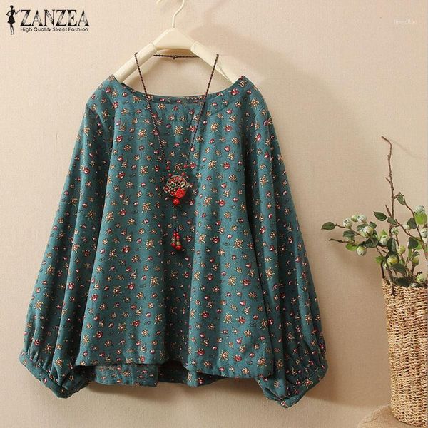 zanzea spring women floral printed o neck long sleeve blouse female casual loose blusas cotton linen shirt oversized1, White
zanzea spring women floral printed o neck long sleeve blouse female casual loose blusas cotton linen shirt oversized1, White