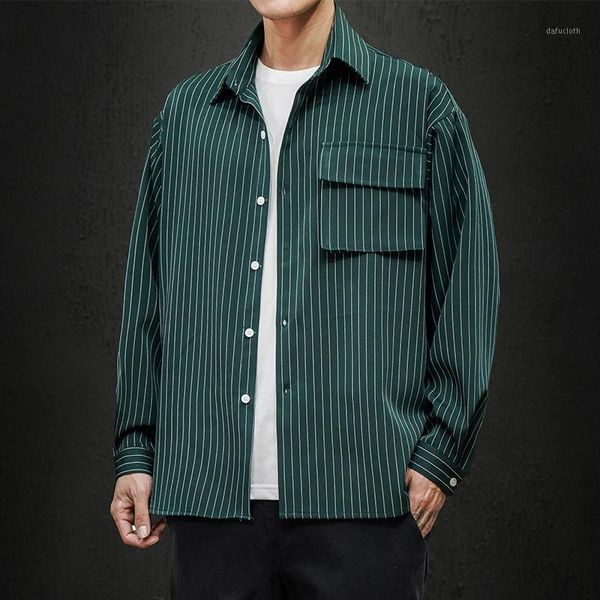 2020 spring and summer new men's shirts youth fashion trend large size shirt striped long-sleeved shirt men1, White;black
2020 spring and summer new men's shirts youth fashion trend large size shirt striped long-sleeved shirt men1, White;black