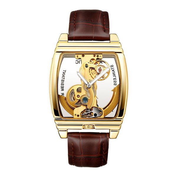 transparent mens watches mechanical automatic wristwatch leather strap steampunk self winding clock male montre homme watches gift, Slivery;brown
transparent mens watches mechanical automatic wristwatch leather strap steampunk self winding clock male montre homme watches gift, Slivery;brown