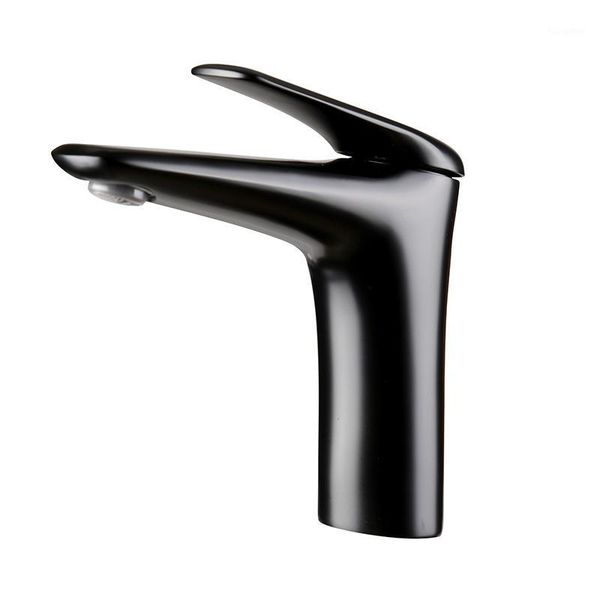 black solid brass basin faucet cold and water bathroom faucet single handle water sink tap1
black solid brass basin faucet cold and water bathroom faucet single handle water sink tap1