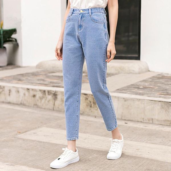 women's jeans casual harem denim pants for women high waist loose cotton mom boyfriend trousers vintage mujer 20211, Blue
women's jeans casual harem denim pants for women high waist loose cotton mom boyfriend trousers vintage mujer 20211, Blue