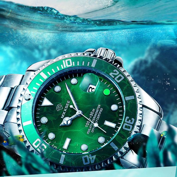 waterproof greenwater swiss mxxsee mensch watch watch men's business leisure mechanical watch steel bandhj8q, Slivery;brown
waterproof greenwater swiss mxxsee mensch watch watch men's business leisure mechanical watch steel bandhj8q, Slivery;brown