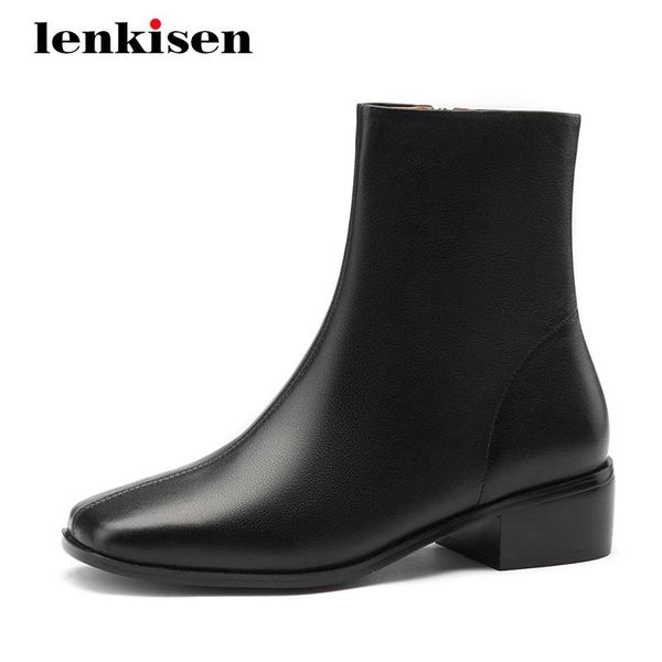 lenkisen leisure real cow leather dating square toe thick med heel zipper pretty girls brand basic ankle boots l38, Black
lenkisen leisure real cow leather dating square toe thick med heel zipper pretty girls brand basic ankle boots l38, Black