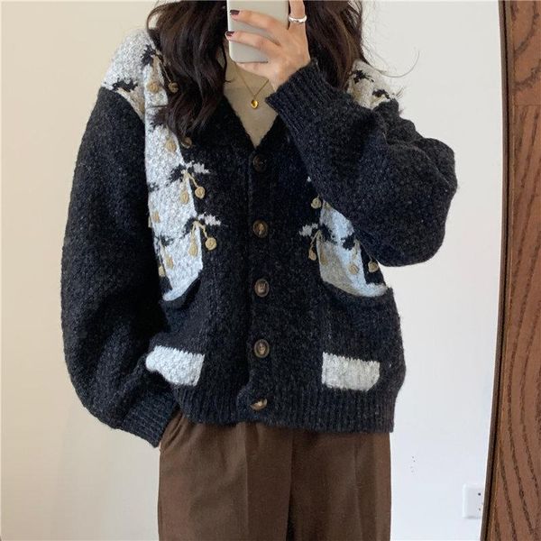 new oversize warm loose knitted v-neck all-match slim cardigans sweaters women feminine vintage office lady retro, White
new oversize warm loose knitted v-neck all-match slim cardigans sweaters women feminine vintage office lady retro, White