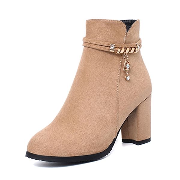 2021 the new comfortable party style roundfoot toe ankle fashion crystal metal zipper high heels thick riding boots women's shoes mzb9, Black
2021 the new comfortable party style roundfoot toe ankle fashion crystal metal zipper high heels thick riding boots women's shoes mzb9, Black