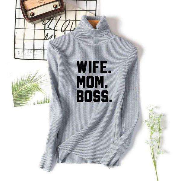 women's sweaters 2021 winter women wife mom printing knitted turtleneck sweater casual soft -neck jumper fashion slim femme elasticity, White;black
women's sweaters 2021 winter women wife mom printing knitted turtleneck sweater casual soft -neck jumper fashion slim femme elasticity, White;black