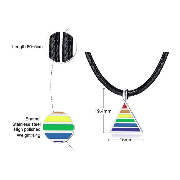 qwc ln66 stainless necklace sell man woman 20mm rose triangle rainbow steel color women korea style lover gift q1209, Bronze;silver
qwc ln66 stainless necklace sell man woman 20mm rose triangle rainbow steel color women korea style lover gift q1209, Bronze;silver