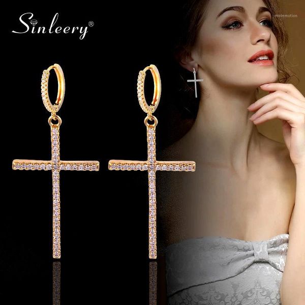 sinleery simple cross circle hoop earrings yellow gold silver color drop dangle earrings for women fashion jewelry es901 ssa1
sinleery simple cross circle hoop earrings yellow gold silver color drop dangle earrings for women fashion jewelry es901 ssa1