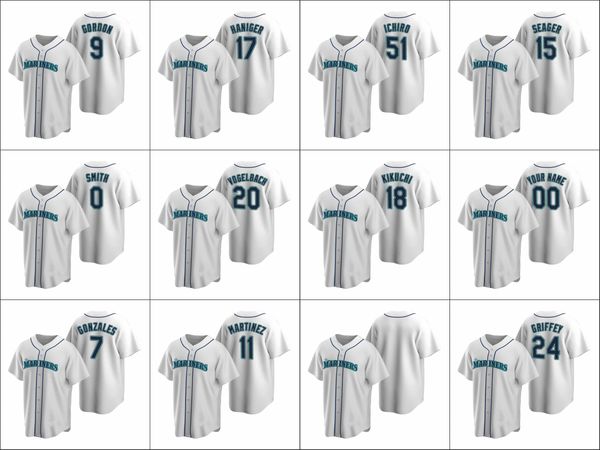 seattle mariners #24 ken griffey jr. 51 ichiro suzuki 17 mitch haniger men women youth custom white replica home jersey, Black
seattle mariners #24 ken griffey jr. 51 ichiro suzuki 17 mitch haniger men women youth custom white replica home jersey, Black