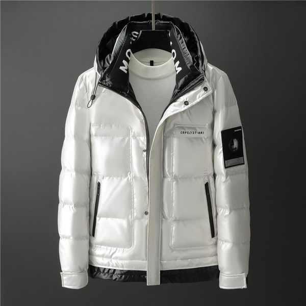 new men's winter down jacket high-quality fashion brand personality european and american bright face down jacket hooded coat fashion d, Black
new men's winter down jacket high-quality fashion brand personality european and american bright face down jacket hooded coat fashion d, Black