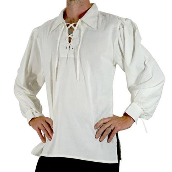 men's casual shirts vintage shirt mens white black solid blouse long sleeve belt men pullover plus size
men's casual shirts vintage shirt mens white black solid blouse long sleeve belt men pullover plus size